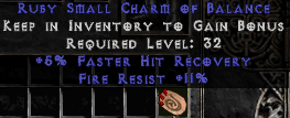 FHR and Fire Resist Charm